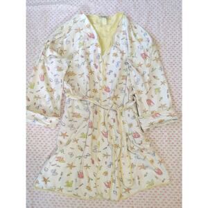 Vintage L.L. Bean Aquarium Underwater Fish All Over Robe